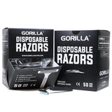 金纹黑金刚-Gorilla Black Twin Blade Razors (50/Box) - Price Per Box