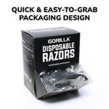 金纹黑金刚-Gorilla Black Twin Blade Razors (50/Box) - Price Per Box