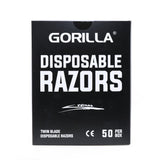 金纹黑金刚-Gorilla Black Twin Blade Razors (50/Box) - Price Per Box