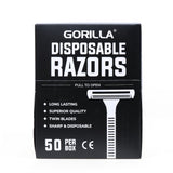金纹黑金刚-Gorilla Black Twin Blade Razors (50/Box) - Price Per Box