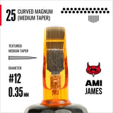  CAM x AMI JAMES(艾米·詹姆斯) 標準針弧式雙分卡針 - 12號（0.35毫米)每盒20支卡針