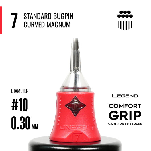 Legend舒適型微針弧式雙分卡針 - 10號（0.30毫米)每盒20支卡針